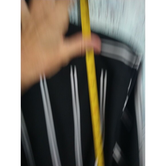 Lauren Ralph Lauren Striped Long Sleeve Collared Button Up Dress 10 Black... - Picture 8 of 9